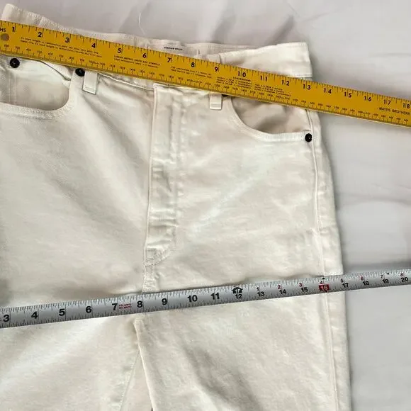 SLVRLAKE Beatnik Slim Fit High Rise Jeans White Wash Women's Size 27 - Picture 11 of 16